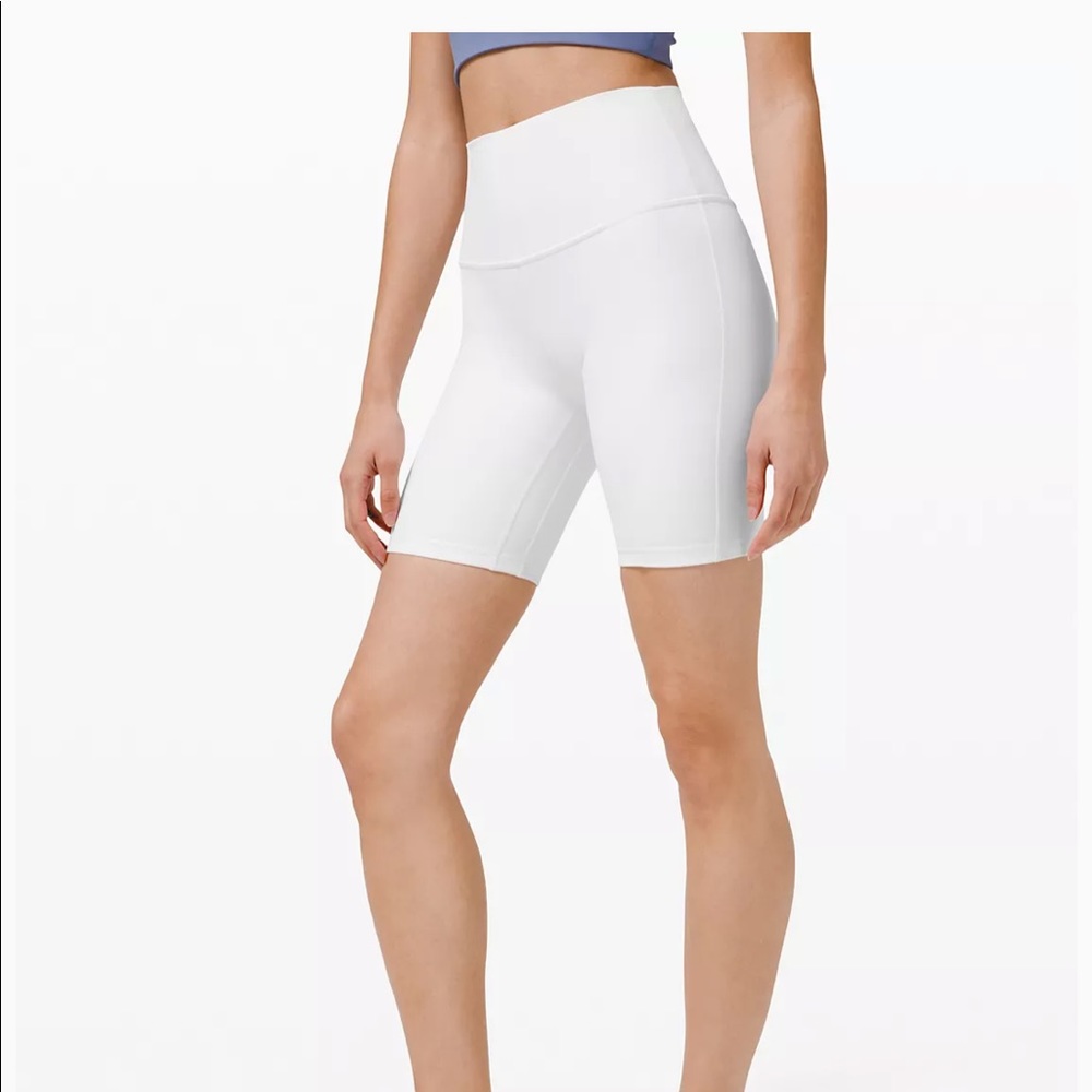 NWT White Lululemon 8” Align Shorts